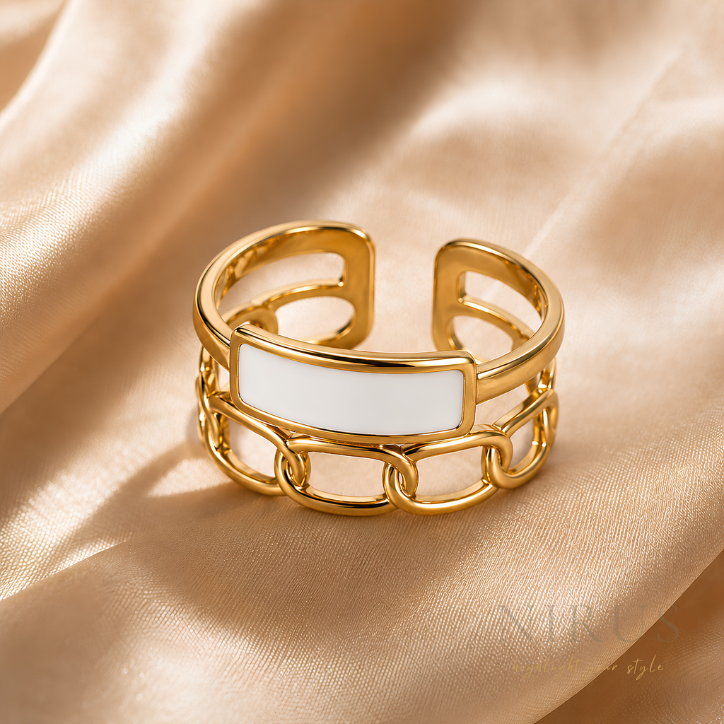 Ivory Bloc Ring