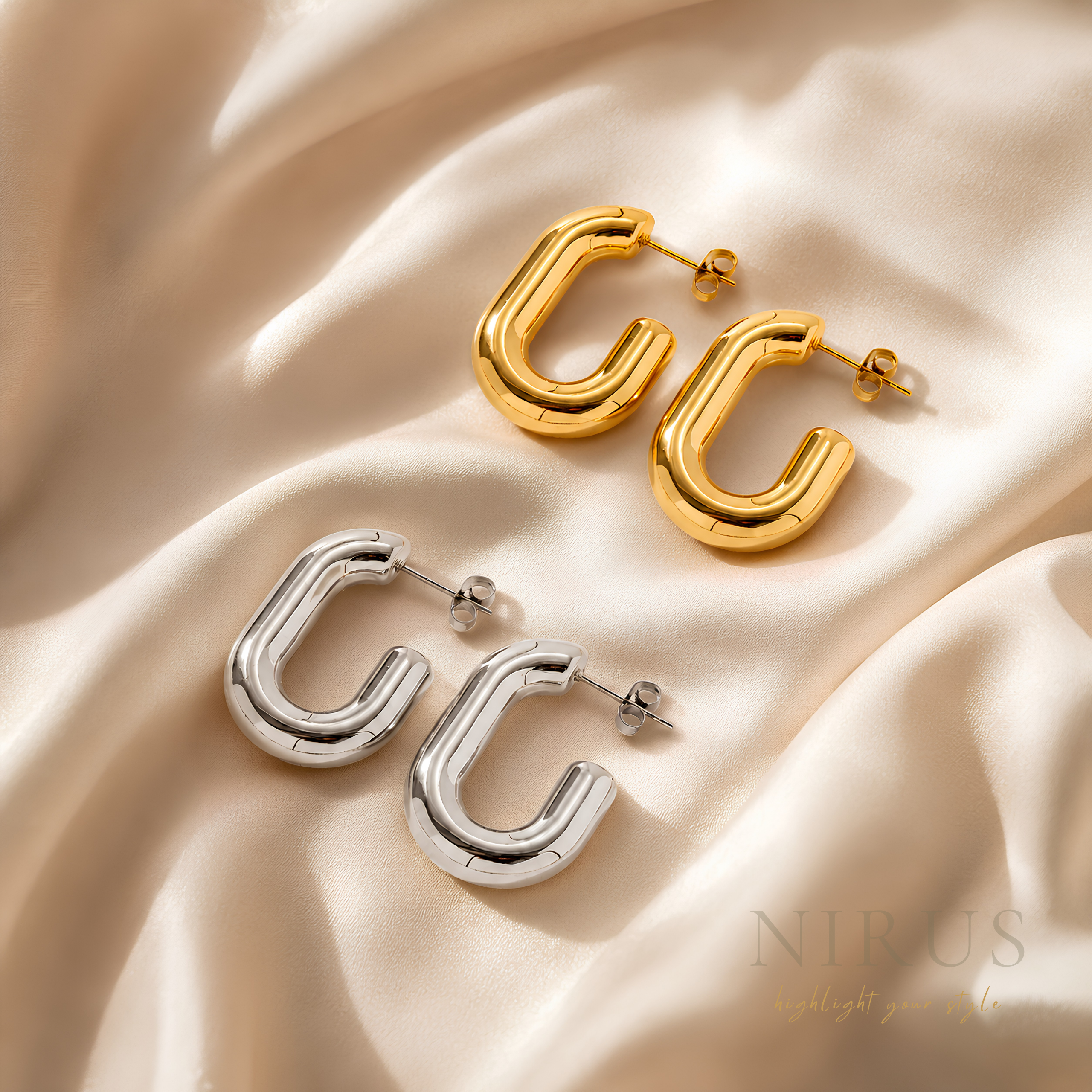 Sculpted Arch Hoops